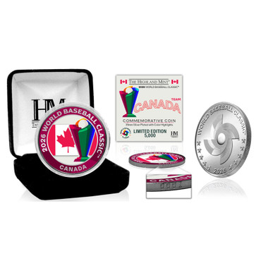 Canada World Baseball Classic 2026 Silver Plated Coin Ltd Ed of 5,000
