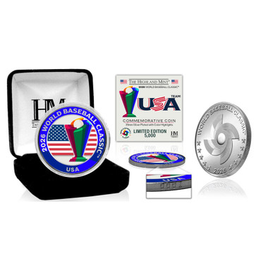 USA World Baseball Classic 2026 Silver Plated Coin Ltd Ed of 5,000