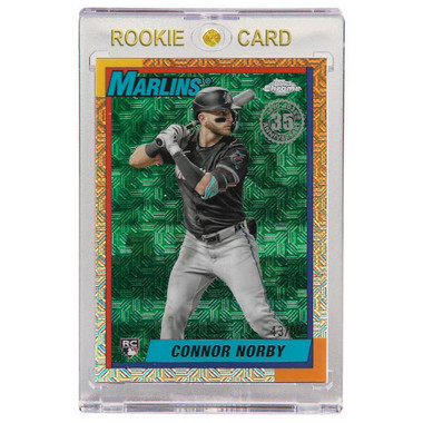 Connor Norby Miami Marlins 2025 Topps 35th Silver Pack Chrome # T90C-87 Rookie Card Ltd Ed of 99