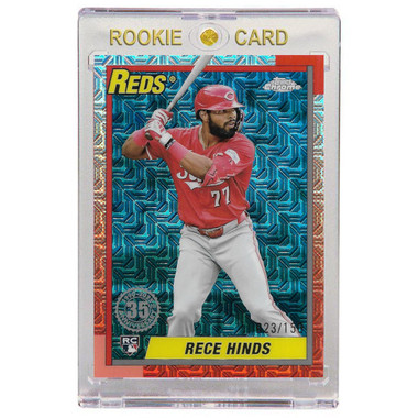 Rece Hinds Cincinnati Reds 2025 Topps 35th Silver Pack Chrome # T90C-17 Rookie Card Ltd Ed of 150