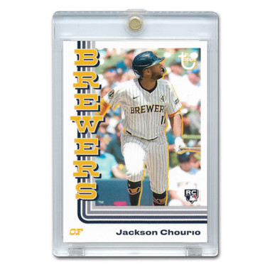Jackson Chourio Milwaukee Brewers 2024 Topps Brooklyn Collection # 18 Rookie Card