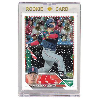 Masataka Yoshida Boston Red Sox 2023 Topps Holiday Candy Can Bat Shortprint # H8 Rookie Card
