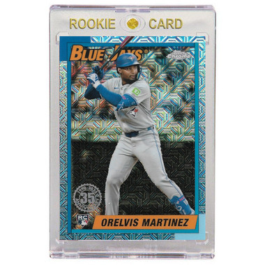 Orelvis Martinez Toronto Blue Jays 2025 Topps Chrome 35th Anniversary Silver Pack # T90C-42 Rookie Card