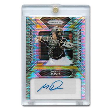 Henry Davis Autographed Card 2024 Panini Prizm Sensational Signature # SS-AP Ltd Ed of 199