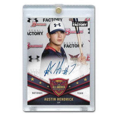 Austin Kendrick Autographed Card 2019 Bowman Under Armour All American Team # UAN-8