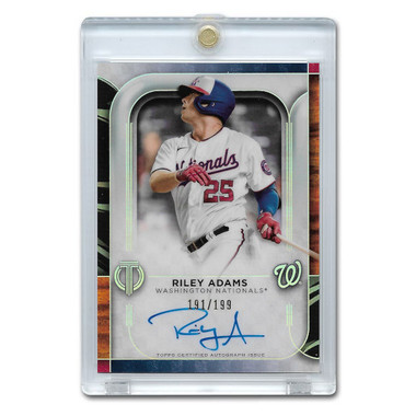 Riley Adams Autographed Card 2022 Topps Tribute # TA-RAD Ltd Ed of 199