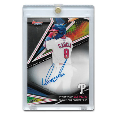 Yhoswar Garcia Autographed Card 2022 Bowman's Best Best of 2022 # B22-YG