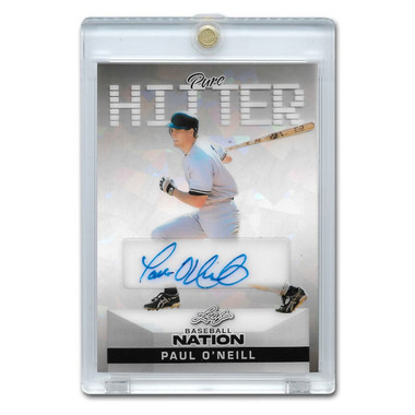 Paul O'Neill Autographed Card 2025 Leaf Baseball Nation Pure Hitter # PA-PO1 Ltd Ed of 8
