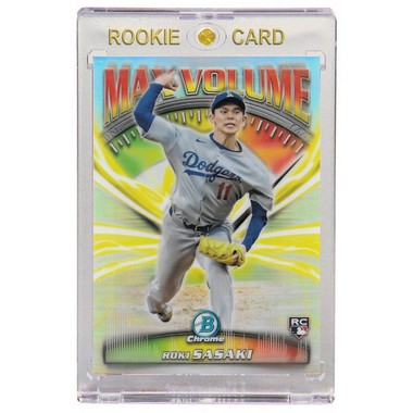 Roki Sasaki Los Angeles Dodgers 2025 Bowman Chrome Max Volume # 1 Rookie Card
