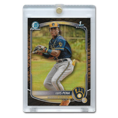 Luis Pena 2025 Bowman Chrome Prospects Reptilian Refractor # BCP-38 Pre-Rookie Card