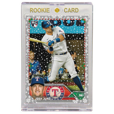 Josh Jung Texas Rangers 2023 Topps Holiday Silver Foil # H120 Rookie Card