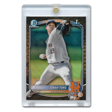 Jonah Tong 2025 Bowman Chrome Prospects Reptilian Refractor # BCP-105 Pre-Rookie Card