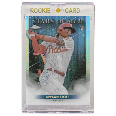 Bryson Stott Philadelphia Phillies 2022 Topps Chrome Stars of MLB # 83 Rookie Card