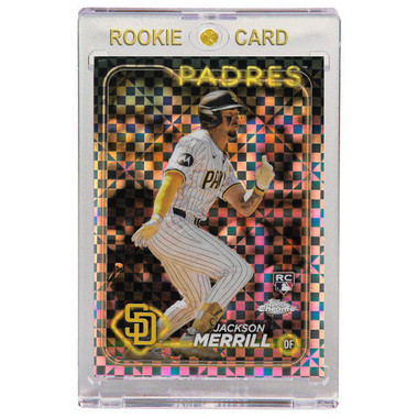 Jackson Merrill San Diego Padres 2024 Topps Chrome X-Fractor # 207 Rookie Card