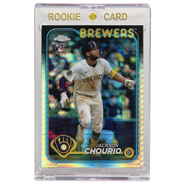 Jackson Chourio Milwaukee Brewers 2024 Topps Chrome Update Prism