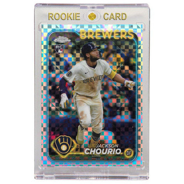 Jackson Chourio Milwaukee Brewers 2024 Topps Chrome Update X-Refractor # USC18 Rookie Card