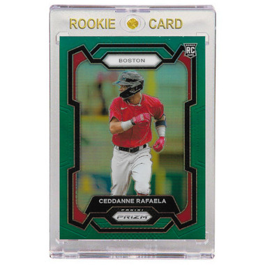 Ceddanne Rafaela Boston Red Sox 2024 Panini Prizm Green # 252 Rookie Card