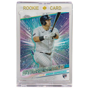 Jasson Dominguez New York Yankees 2024 Topps Chrome Stars of MLB # 35 Rookie Card