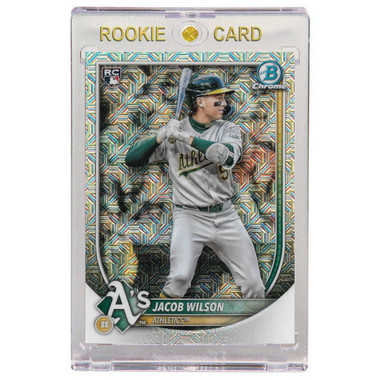 Jacob Wilson Oakland Athletics 2025 Bowman Chrome Mega # 1 Rookie Card