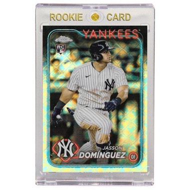 Jasson Dominguez New York Yankees 2024 Topps Chrome Logo Refractor # 89 Rookie Card