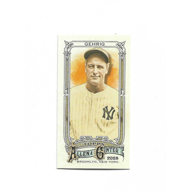Lou Gehrig 2025 Topps Allen & Ginter Mini # 6