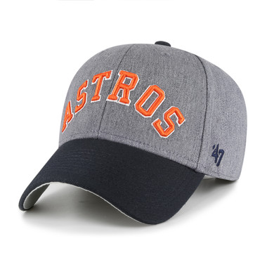 Men’s ’47 Brand Houston Astros Granite Script Dark Grey Heather and Navy Adjustable Snapback Cap