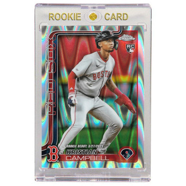 Kristian Campbell Boston Red Sox 2025 Topps Chrome Update Raywave Refractor #lUSC-188 Rookie Card