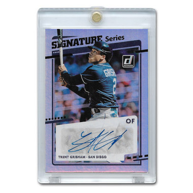 Trent Grisham Autographed Card 2020 Donruss Signature Series # SS-TG