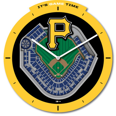 Pittsburgh Pirates Stadium View 3D Wall Clock