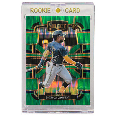 Jackson Chourio Milwaukee Brewers 2024 Panini Select Green Flash # 6 Rookie Card