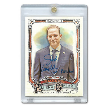 Josh Rawitch Autographed Card 2025 Topps Allen & Ginter 269 with HOF President Inscription (HOF)