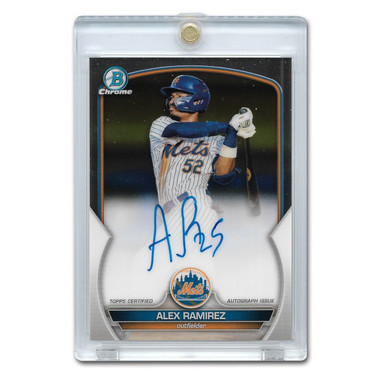 Alex Ramirez Autographed Card 2023 Bowman Chrome Prospects # CPA-AR