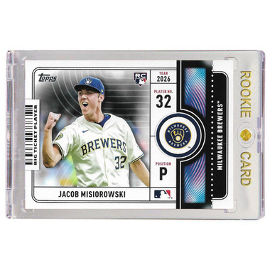 Jacob Misiorowski Milwaukee Brewers 2026 Topps Big Ticket # 2 Rookie Card