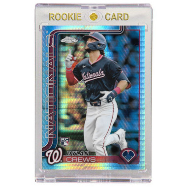 Dylan Crews Washington Nationals 2025 Topps Chrome Prism Refractor # 146 Rookie Card