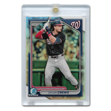 Dylan Crews 2024 Bowman Draft Chrome Refractor # BDC-125 Pre-Rookie Card