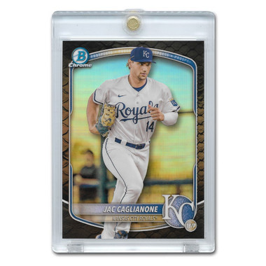 Jac Caglianone 2025 Bowman Chrome Prospects Reptilian Refractor # BCP-103 Pre-Rookie Card