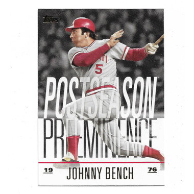 Johnny Bench 2018 Topps Postseason Preeminence # 1