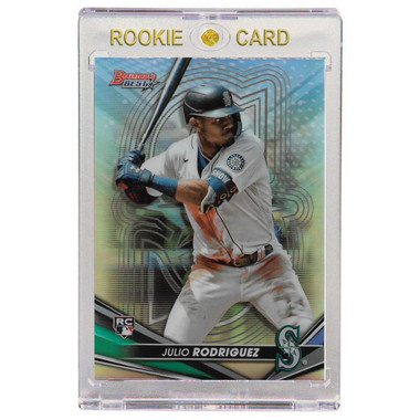 Julio Rodriguez Seattle Mariners 2022 Bowman's Best Refractor # 23 Rookie Card