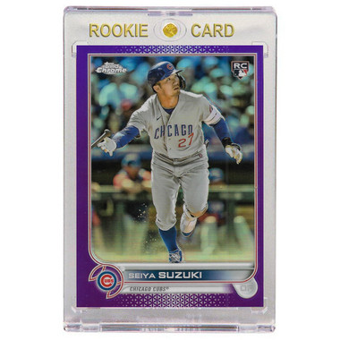Seiya Suzuki Chicago Cubs 2022 Topps Chrome Update Purple Refractor # USC115 Rookie Card