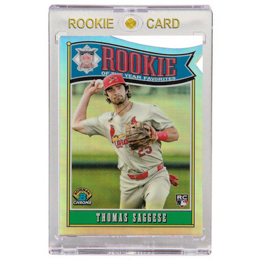 Thomas Saggese St. Louis Cardinals 2025 Bowman Chrome Rookie of the Year Favorite # 6 Rookie Card