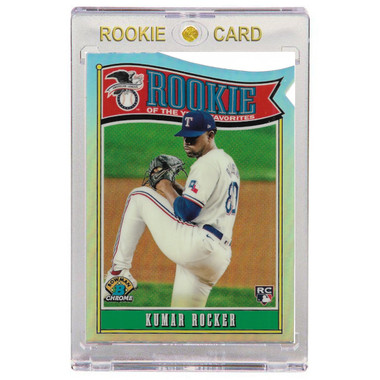 Kumar Rocker Texas Rangers 2025 Bowman Chrome Rookie of the Year Favorites # 5 Rookie Card