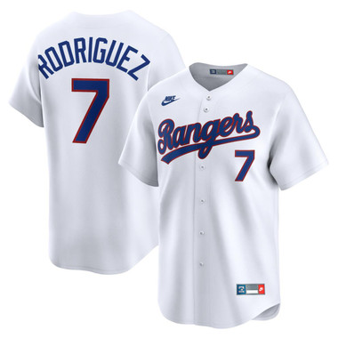 Men’s Nike Ivan Rodriguez Texas Rangers Cooperstown Collection Limited Full Button Front White Replica Jersey