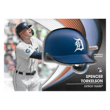 Spencer Torkelson Detroit Tigers 2022 Topps Commemorative Batting Helmet # BH-ST Rookie Card