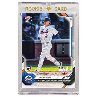 Carson Benge New York Mets 2026 Topps Now Opening Day # 3 Rookie Card