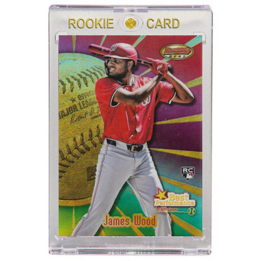 James Wood Washington Nationals 2025 Bowman's Best Performers # 8 Rookie Card