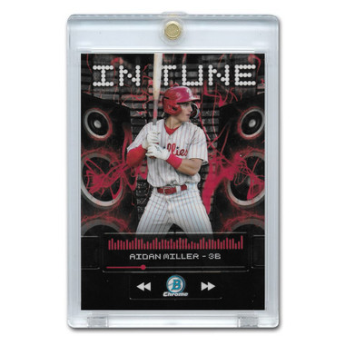 Aidan Miller 2024 Bowman Chrome In Tune # 1 Pre-Rookie Card