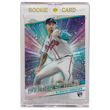 AJ Smith-Shawver Atlanta Braves 2024 Topps Chrome Stars of MLB # 75 Rookie Card