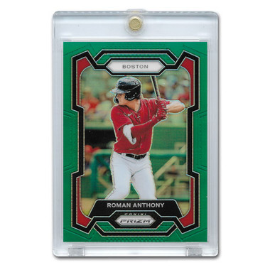 Roman Anthony 2024 Panini Prizm Green Holo # 49 Pre-Rookie Card