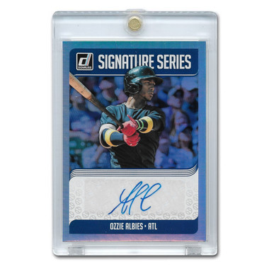 Ozzie Albies Autographed Card 2018 Donruss Significant Signatures # SS-OA