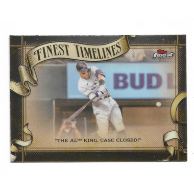 Aaron Judge 2025 Topps Finest Finest Timelines # 11